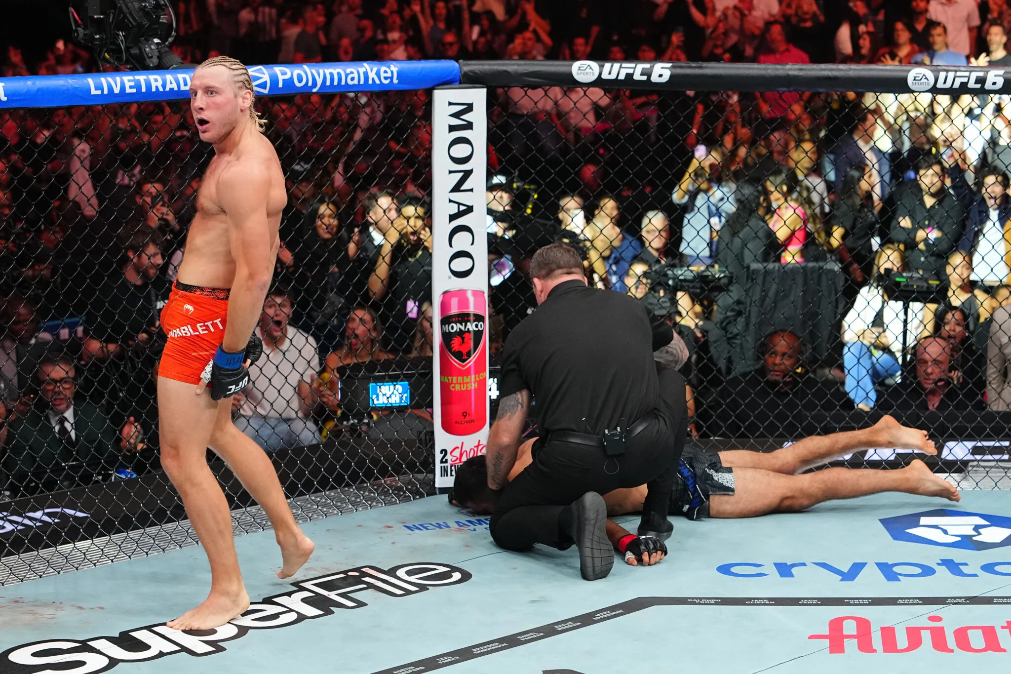 Paddy Pimblett fez previsão perfeita sobre luta contra Benoit Saint Denis no UFC 329 e chocou fãs com finalização relâmpago