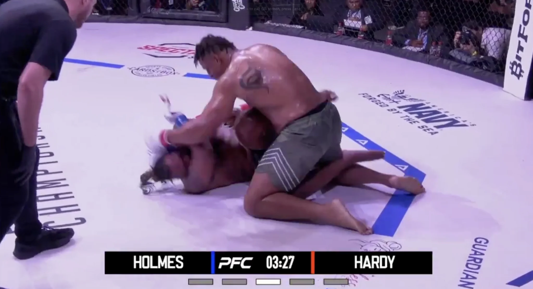 Greg Hardy, Ex-Estrela da NFL, Defende Título Peso-Pesado com Nocaute Técnico Contra Ex-UFC Joseph Holmes no Peak Fighting 53