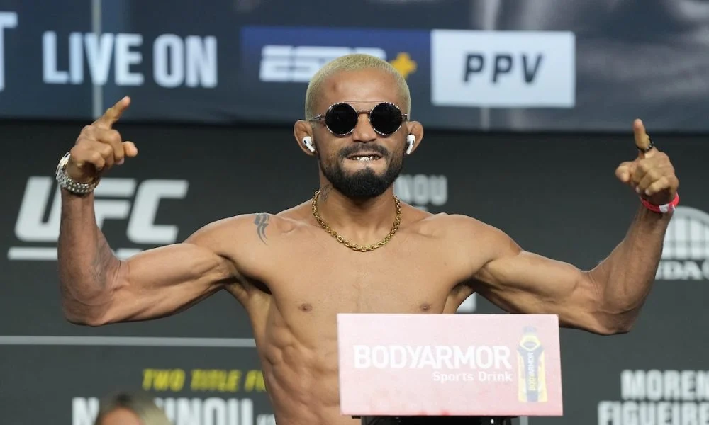 Deiveson Figueiredo surpreende e revela desejo de voltar ao peso-mosca para desafiar o novo campeão Joshua Van: ‘Mandem o contrato!’